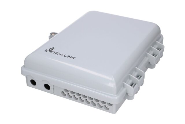 Extralink Emma V2 | Fiber optic terminal box | 16 core, white, min-span - imagine 6