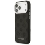 Guess Peony Hot Stamp Script MagSafe Case for iPhone 17 Pro Max Black - imagine 2