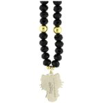 Hello Kitty Pearls and Beads Kitty Charm Phone Charm Black - imagine 3