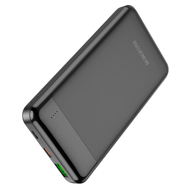 Borofone BJ19 Incredible 10000mAh Black | Powerbank | Power bank, 1x USB, 1x USB-C, PD 20W QC 3.0 18W - imagine 3