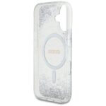Case Guess HC Resin Bottom Glitter for iPhone 16 MagSafe silver - imagine 7