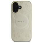 Guess GUHMP16SPSAPSMED iPhone 16 6.1" gold hardcase Saffiano Peony Classic Logo MagSafe - imagine 3