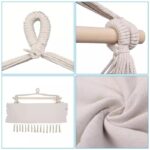 Black Forest Hammock, Brazilian Chair 100x130cm Beige - imagine 4