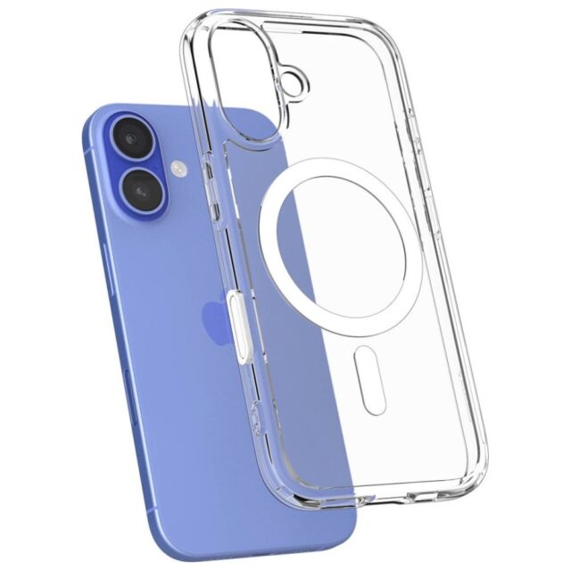 Spigen Ultra Hybrid Mag Case for iPhone 16 MagSafe White - imagine 5