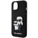 Karl Lagerfeld KLHCP14MSANKCPK iPhone 14 Plus / 15 Plus 6.7" hardcase black Saffiano Karl & Ch - imagine 6