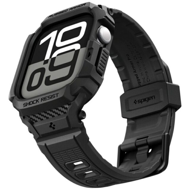 Pasek Spigen Rugged Armor Pro V2 do       Apple Watch 10 / 11 42mm czarny - imagine 6