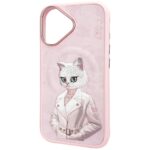 Case Nimmy Magnetic fashion cute pet     MagSafe for iPhone 16 pink - imagine 3
