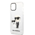 Karl Lagerfeld KLHCP12MHNKCTGT iPhone 12/12 Pro 6,1" transparent hardcase Gliter Karl&Choupette - imagine 6