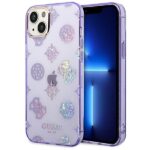 Guess GUHCP14MHTPPTL iPhone 14 Plus / 15 Plus 6.7" lilac hard case Peony Glitter