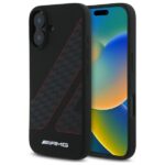 AMG AMHMP16S2SCFR iPhone 16 6,1" black hardcase Checkered Flag Pattern MagSafe
