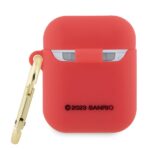 Hello Kitty HKA23DKHSF AirPods 1/2 Cover Fuchsia Silicone 3D Kitty Head - imagine 2