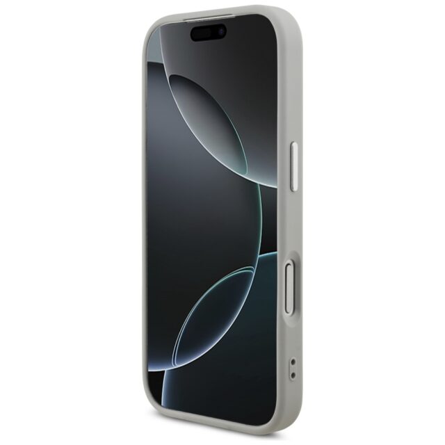 Case Guess Glitter Triangle Logo MagSafe for iPhone 17 Pro silver - imagine 5