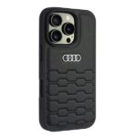 Audi Synthetic Leather iPhone 16 Pro 6.3" black hardcase AU-TPUPCIP16P-GT/D2-BK - imagine 2