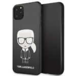 Karl Lagerfeld KLHCN65DLFKBK iPhone 11Pro Max black hard case Iconic Karl Glitter