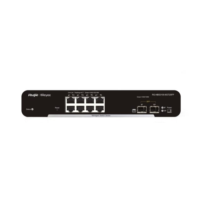 Ruijie Reyee RG-NBS3100-8GT2SFP | Switch | 10x RJ45 1000Mb/s, 8x GE, 2x SFP, cloud management, Layer 2 - imagine 2