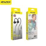 AWEI L3 stereo headphones 3.5mm jack black - imagine 8