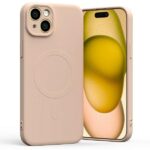 Mercury MagSafe Semi-Silicone iPhone 15Plus 6,7" pink sand