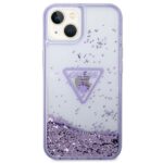Guess GUHCP14MLFCTPU iPhone 14 Plus / 15 Plus 6.7" purple hardcase Liquid Glitter Palm Coll - imagine 3
