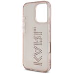Case Karl Lagerfeld IML Rhinestones Logo for iPhone 16 Pro pink - imagine 7