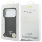 Case Guess Glitter Triangle Logo MagSafe for iPhone 17 Pro black - imagine 8