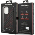 AMG AMHMP14X2SCFR iPhone 14 Pro Max 6.7" black hardcase with Checkered Flag Pattern and MagSafe - imagine 6