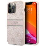 Guess GUHCP13X4GDPI iPhone 13 Pro Max 6,7" pink hardcase 4G Stripe