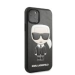 Karl Lagerfeld KLHCN58IKPUBK iPhone 11Pro hardcase black Iconic Karl Embossed - imagine 3