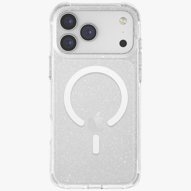 UNIQ LifePro Xtreme Case for iPhone 17 Pro Max Magclick Charging Clear/Glitter - imagine 2