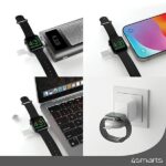 4smarts Ładowarka indukcyjna MFI FastCharger dla Apple Watch srebrna/silver 541000 - imagine 2