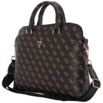 Bag Guess New 4G Zipper Pocket Triangle Logo 15" black - imagine 3