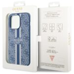 Guess GUHMP14XP4RPSB iPhone 14 Pro Max 6.7" blue hardcase 4G Printed Stripes MagSafe - imagine 8