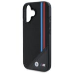 BMW BMHMP16S23PUTRK iPhone 16 6.1" black hardcase M Meshed Tricolor Stripes MagSafe - imagine 6