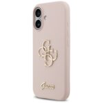Guess Silicone Big 4G Script Case for iPhone 17 Pink - imagine 2