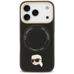 Karl Lagerfeld Big Strap Karl Metal Logo MagSafe Case for iPhone 17 Pro Black - imagine 3