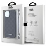 Karl Lagerfeld KLHCP14SSACKLHPK iPhone 14 / 15 / 13 6.1" black hardcase Saffiano Monogram Chai - imagine 7