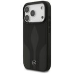 Case Mercedes Leather The Move MagSafe for iPhone 17 Pro black - imagine 2