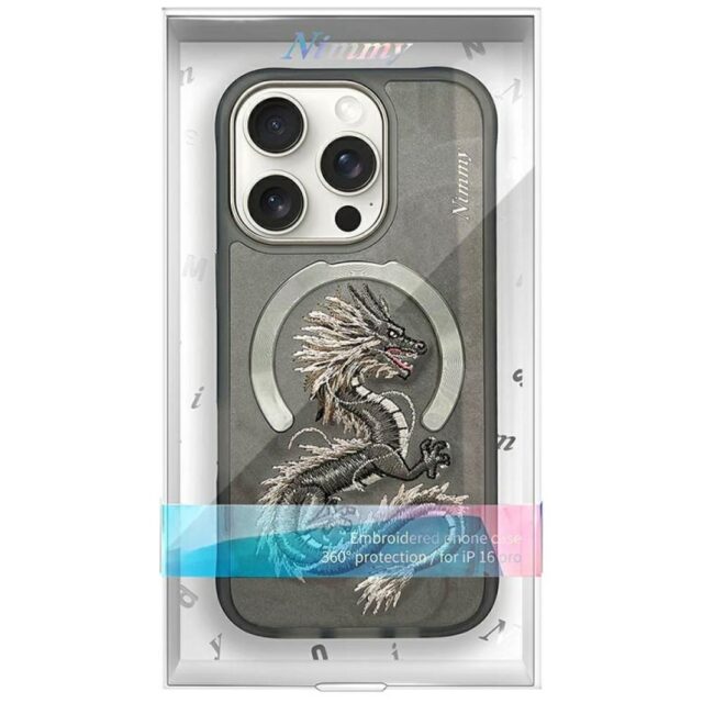 Nimmy Dragon MagSafe case for iPhone 16 Pro grey - imagine 10