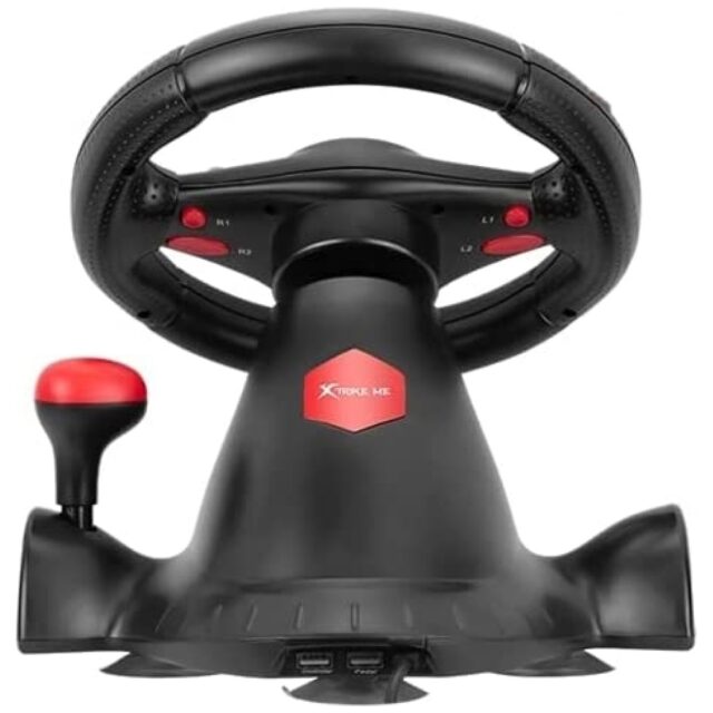 Driving racing wheel XTRIKE ME GP-903 black - imagine 3
