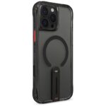 Case Skinarma Helix for iPhone 16 Pro Max Magnetic Charging 360 Rotating Stand black - imagine 5