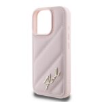 Karl Lagerfeld KLHCP16LPQDSMGP iPhone 16 Pro 6.3" pink hardcase Quilted Signature - imagine 6