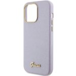 Guess GUHCP15XPGMCSL iPhone 15 Pro Max 6.7" lilac hardcase Glitter Glossy Script - imagine 6