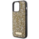 Guess GUHCP15XPFGSBSD iPhone 15 Pro Max 6.7" yellow hardcase Rhinestone Metal Logo - imagine 6