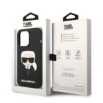 Karl Lagerfeld KLHMP14LSLKHBK iPhone 14 Pro 6,1" hardcase black Silicone Karl`s Head Magsafe - imagine 8