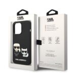 Karl Lagerfeld KLHMP14XSSKCK iPhone 14 Pro Max 6,7" hardcase black Liquid Silicone Karl & Chou - imagine 8