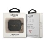 Guess GUA3SGGEK AirPods 3 cover black Silicone Glitter - imagine 3