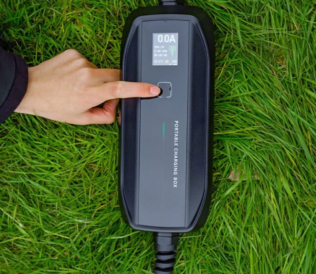 Extralink BS-PCD030 16A 3.6kW Schuko | Portable electric car charger | 1 phase, 5.5m, LCD display, IP67 - imagine 5