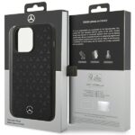 Mercedes MEHMP15XSIPBK iPhone 15 Pro Max 6.7" Black Hardcase Silicone Stars Pattern MagSafe - imagine 8