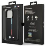 Case BMW BMHMP14L22PVTK iPhone 14 Pro 6.1" black Quilted Tricolor MagSafe - imagine 8