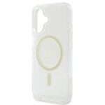 Guess GUHMP16SHFGERET iPhone 16 6.1" transparent hardcase IML Glitter Circle MagSafe - imagine 6