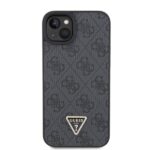 Guess GUHCP15SP4TDSCPK iPhone 15 / 14 / 13 6.1" black hardcase Crossbody 4G Metal Logo - imagine 3